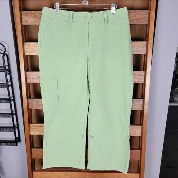 Woolrich Pants Jumpsuits Woolrich Surf Sage Green Capri